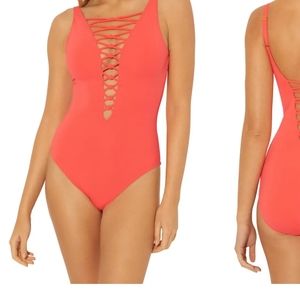 NWT Let's Get Knotty  SwimsuitBLEU BY ROD B